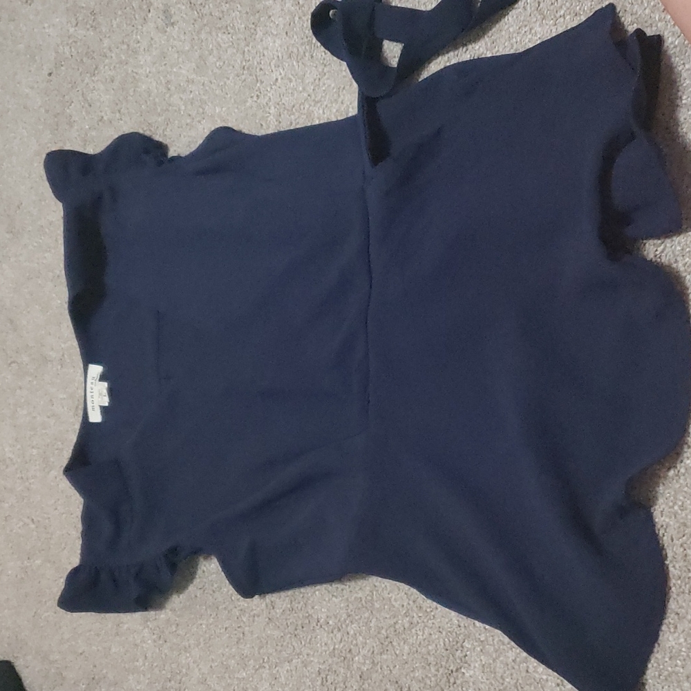Size large blue blouse